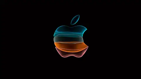 Logotipo de Apple en la Keynote de Cupertino Logotipo de Apple en la Keynote de Cupertino
