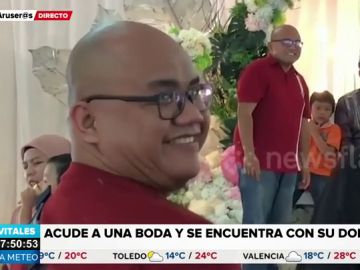 Asiste a su boda y se encuentra con su doble Asiste a su boda y se encuentra con su doble