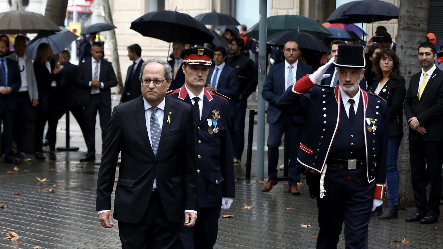 El presidente de la Generaliat, Quim Torra, encabeza la ofrenda floral del Govern El presidente de la Generaliat, Quim Torra, encabeza la ofrenda floral del Govern