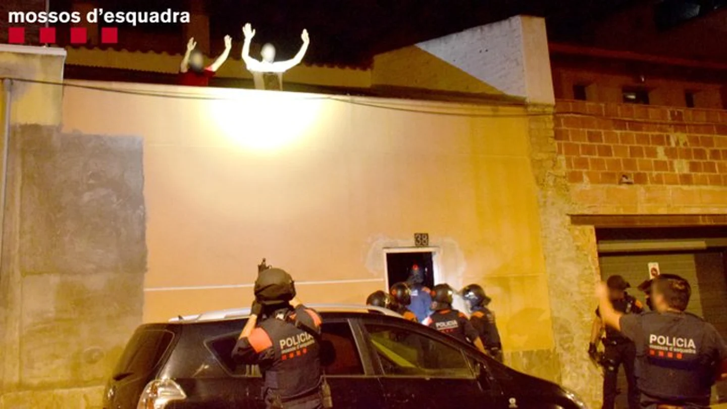 Momento de la detención de los secuestradores de Amposta Momento de la detención de los secuestradores de Amposta