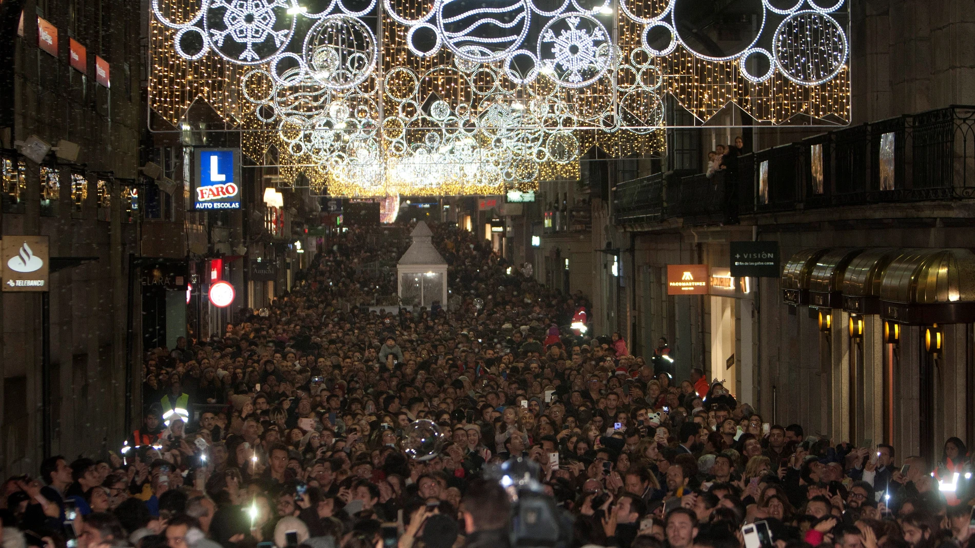 Luces de Navidad en Vigo en 2018