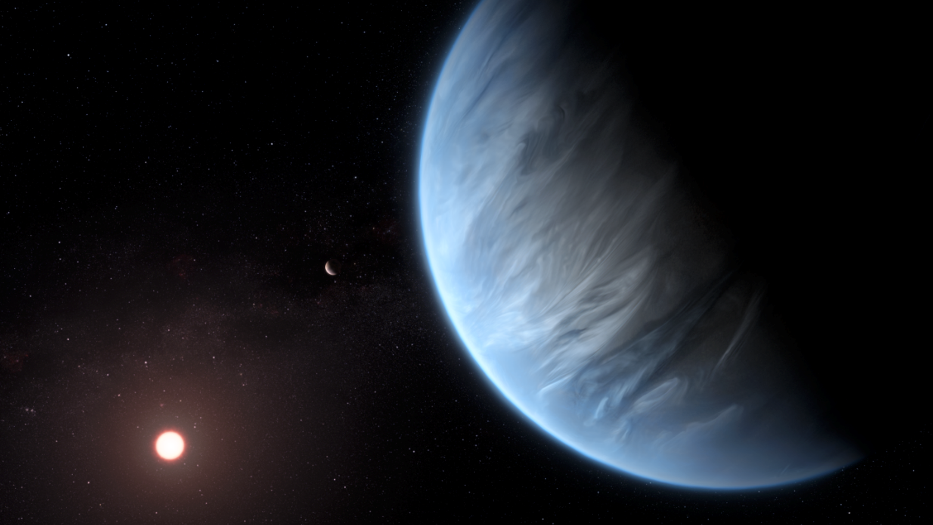 Encuentran agua en la atmosfera de un exoplaneta potencialmente habitable