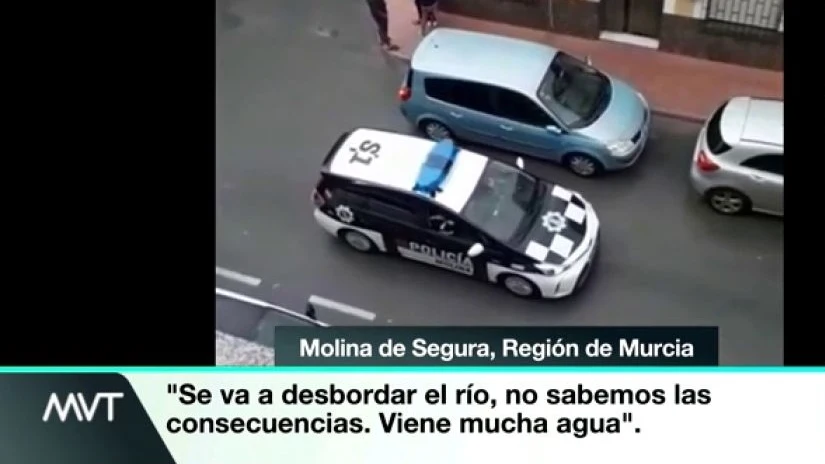 La Policía desaloja Molina de Segura, en Murcia