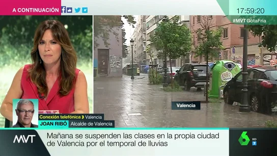 Joan Ribó: "El peligro de lluvias intensas sobre Valencia es muy grande" Joan Ribó: "El peligro de lluvias intensas sobre Valencia es muy grande"