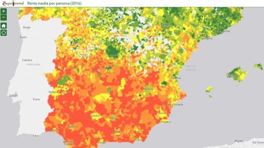 Imagen de la herramienta de búsqueda lanzada por el INE Imagen de la herramienta de búsqueda lanzada por el INE
