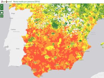 Imagen de la herramienta de búsqueda lanzada por el INE Imagen de la herramienta de búsqueda lanzada por el INE