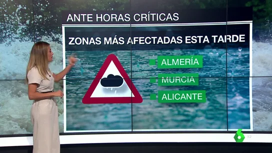 Sigue la alerta roja histórica por gota fría: lo peor está por llegar en Alicante, Murcia y Almería Sigue la alerta roja histórica por gota fría: lo peor está por llegar en Alicante, Murcia y Almería