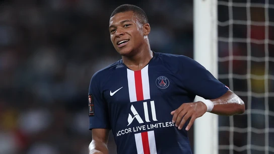Mbappé, durante un partido con el PSG Mbappé, durante un partido con el PSG