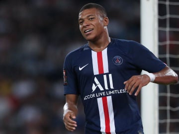 Mbappé, durante un partido con el PSG Mbappé, durante un partido con el PSG