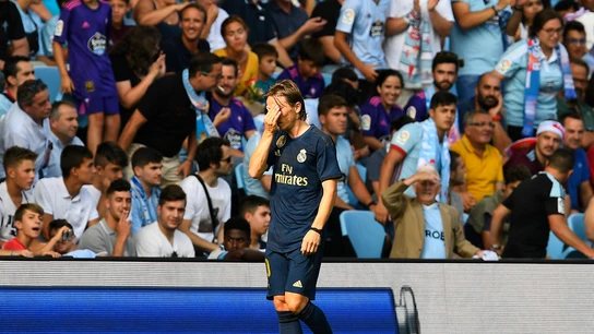 Luka Modric, en Balaídos Luka Modric, en Balaídos