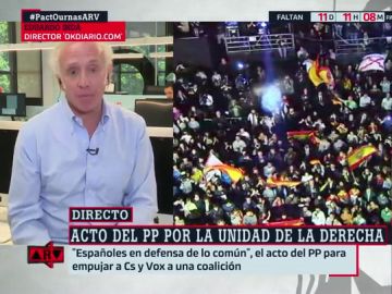 Eduardo Inda: "O la derecha se une o no volverá a gobernar España" Eduardo Inda: "O la derecha se une o no volverá a gobernar España"