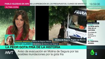 La alcaldesa de Molina de Segura pide "máxima prudencia y sentido común" ante el riesgo de desbordamiento del río