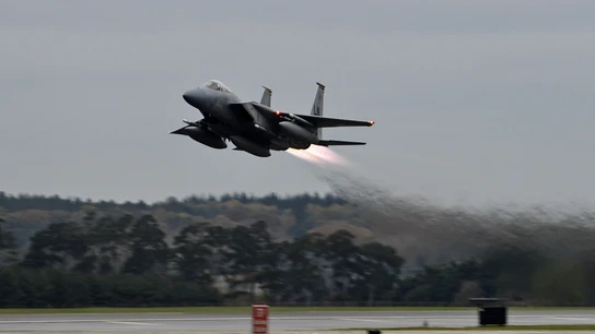 Un caza F-15 Un caza F-15