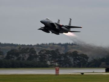 Un caza F-15 Un caza F-15
