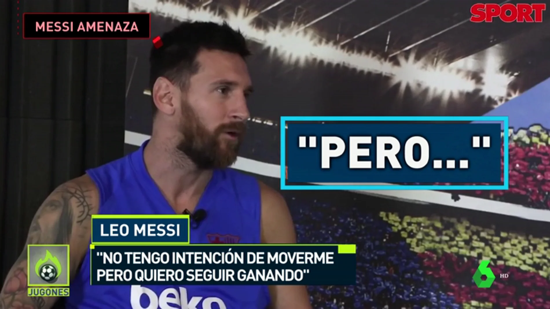 Messi 'amenaza': no quiero irme pero...