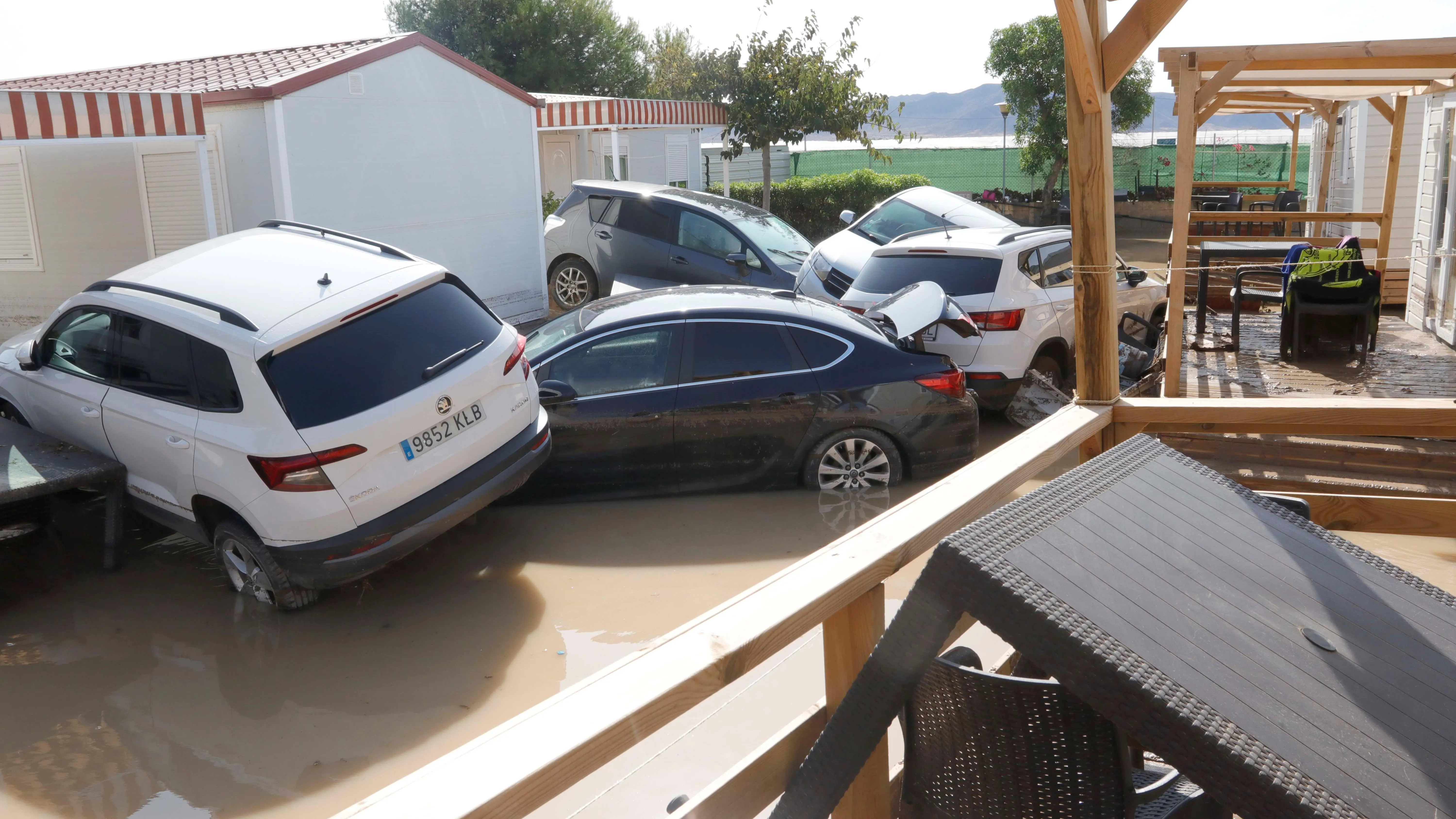 Inundado el Camping de Cabo de Gata en Níjar 