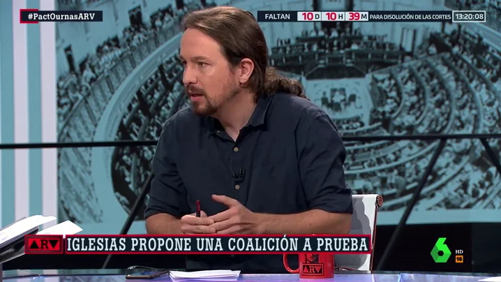 El líder de Unidas Podemos Pablo Iglesias