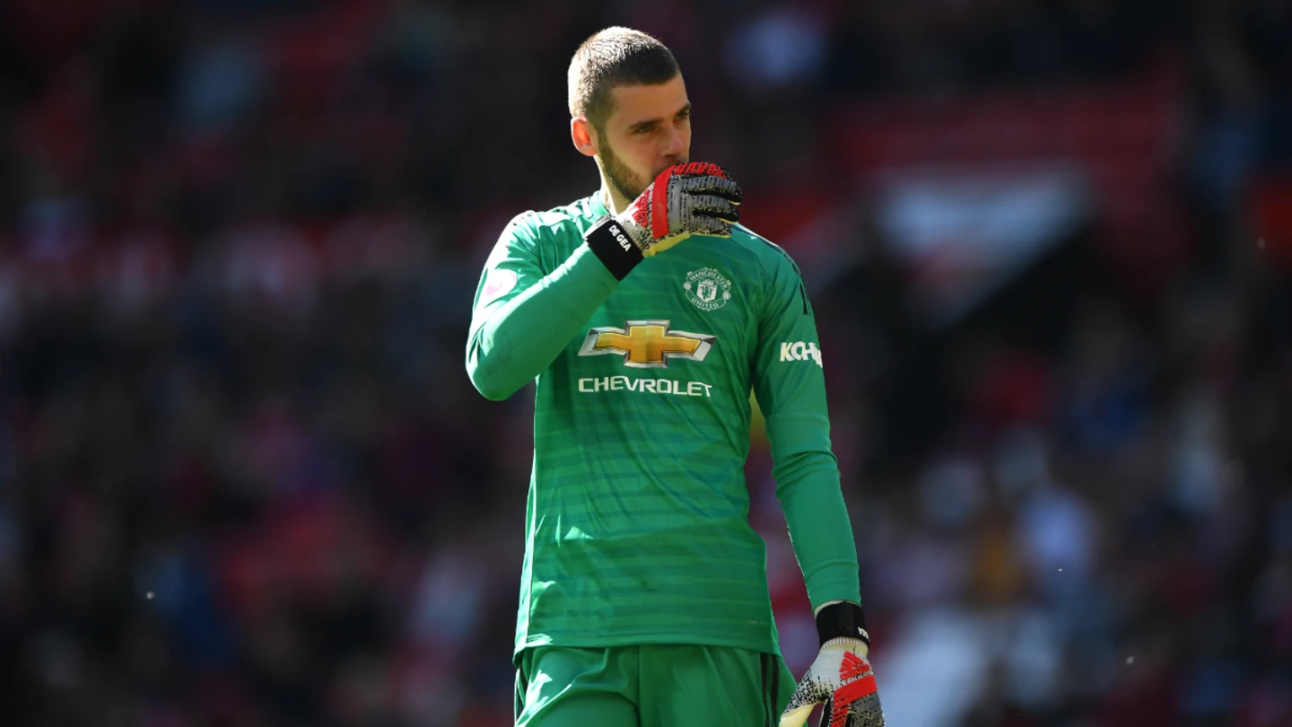 David de Gea, con el Manchester United. David de Gea, con el Manchester United