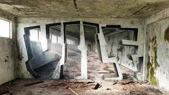 Graffiti del artista Vile, 2019 Graffiti del artista Vile, 2019