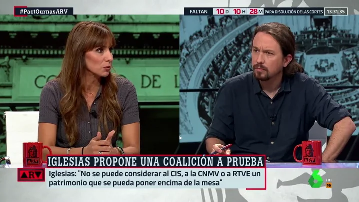 El líder de Unidas Podemos, Pablo Iglesias