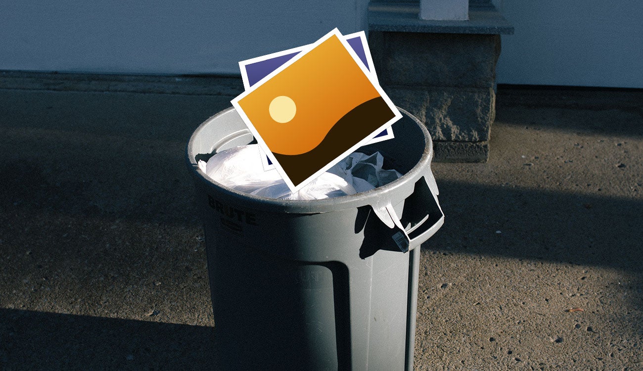 Recupera las fotos de la basura