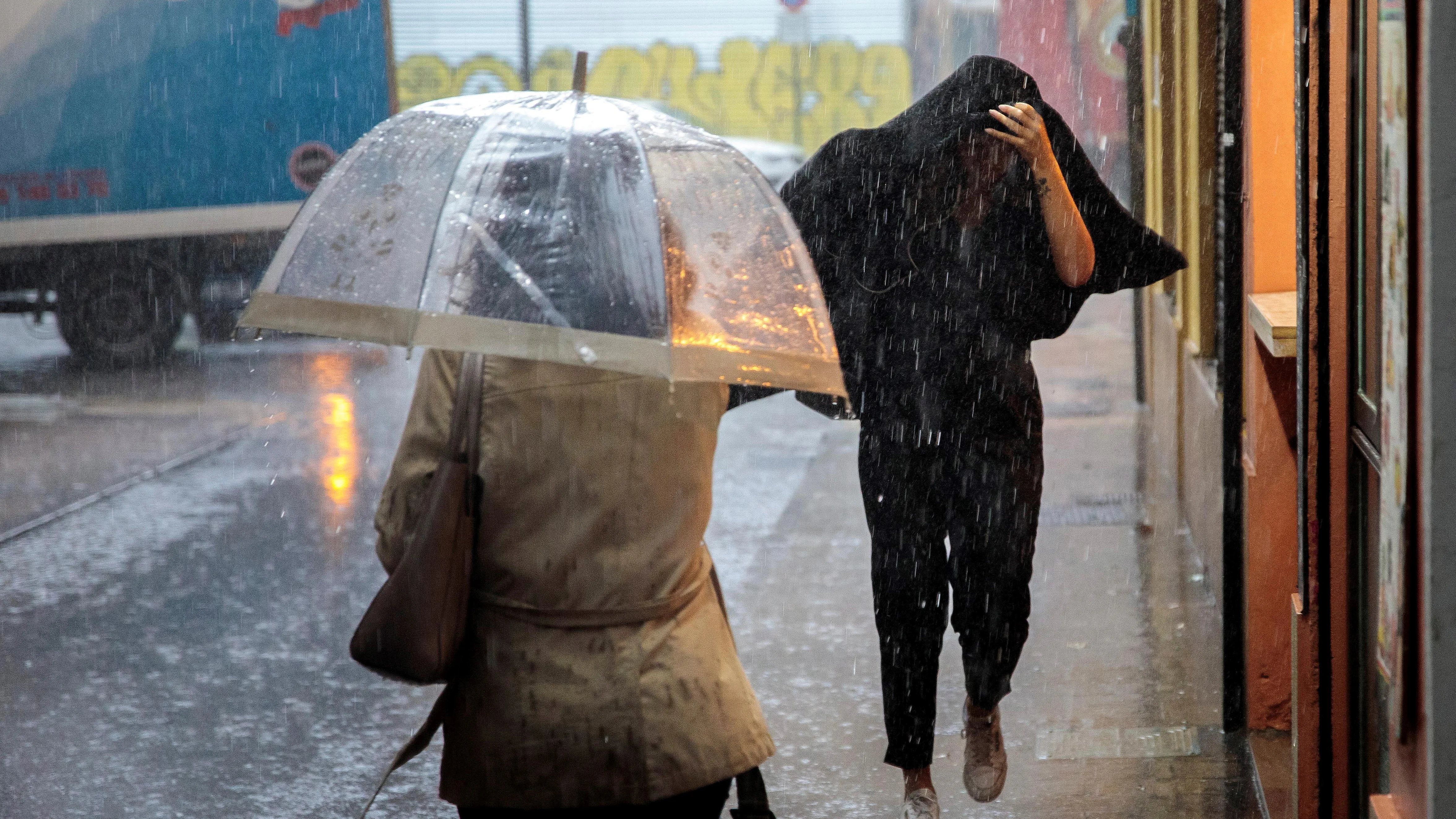 Fuertes lluvias en España