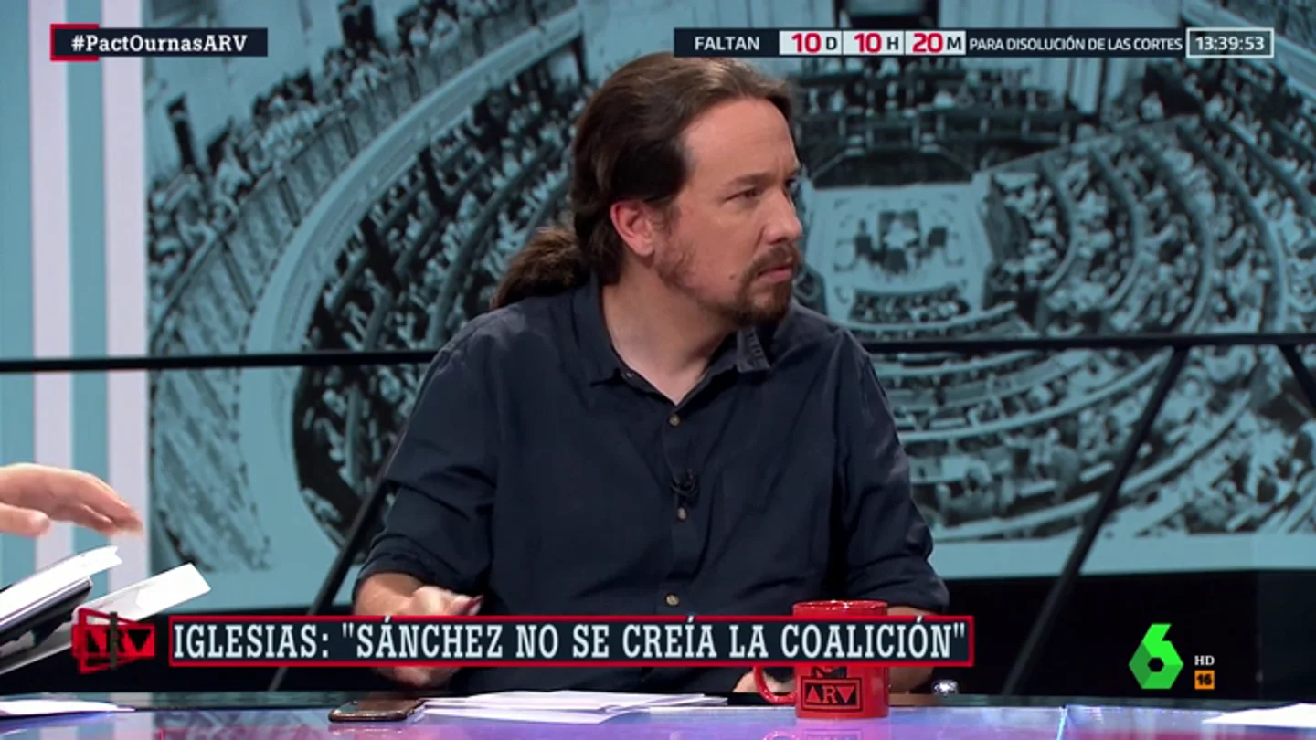 Entrevista completa a Pablo Iglesias: "Unas nuevas elecciones son una irresponsabilidad" Entrevista completa a Pablo Iglesias: "Unas nuevas elecciones son una irresponsabilidad"