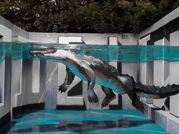 Graffiti 'Alligator Upfest' de Odeith Graffiti 'Alligator Upfest' de Odeith