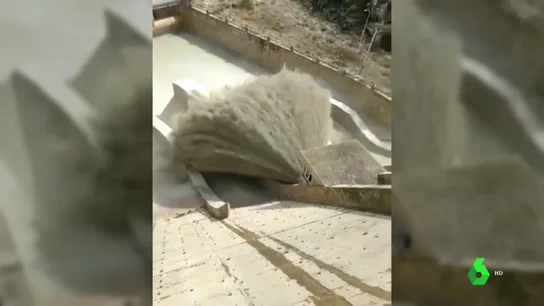 Desagüe del embalse de Santomera Desagüe del embalse de Santomera