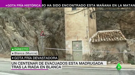 Peligro en Blanca a causa de la gota fría: "Hay riesgos de desprendimientos" Peligro en Blanca a causa de la gota fría: "Hay riesgos de desprendimientos"