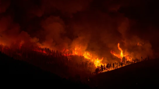 Incendio en A Gudiña, en Ourense Incendio en A Gudiña, en Ourense