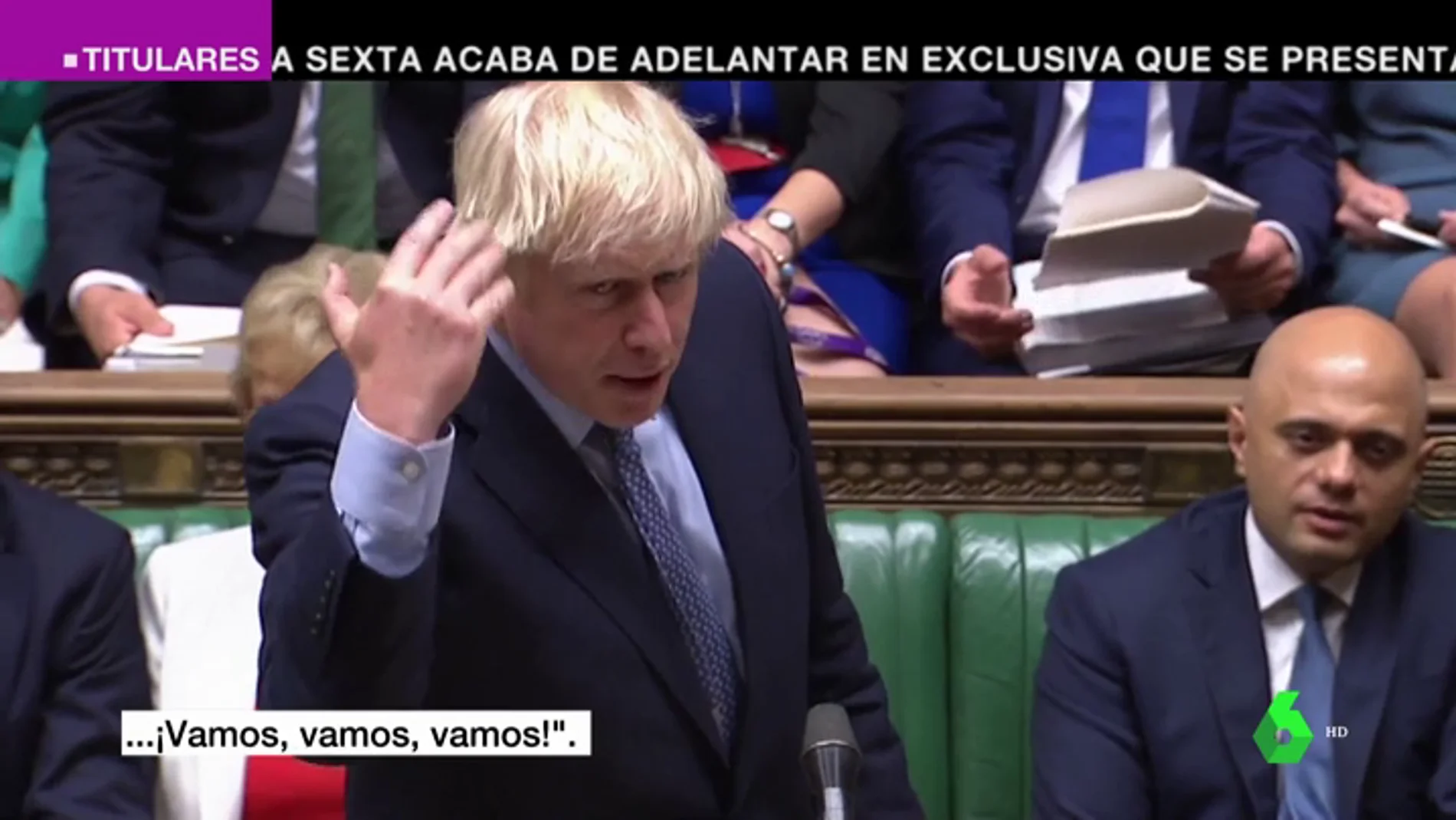 Boris Johnson vuelve al Parlamento retando a la oposición a crear una moción de censura contra él 