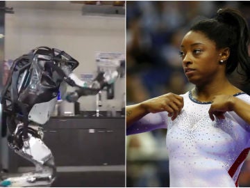 Simone Biles alucina con el robot 'gimnasta' Simone Biles alucina con el robot 'gimnasta'
