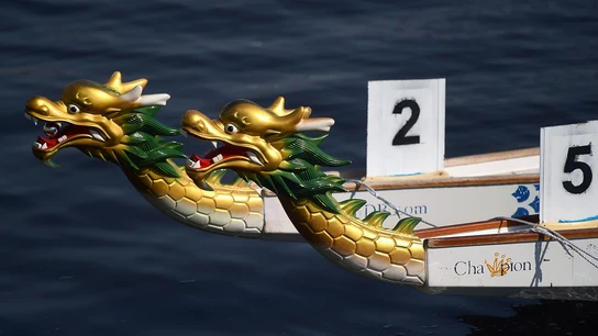 La cabecera de un 'bote dragón' La cabecera de un 'bote dragón'
