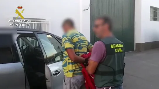 Imagen del momento de la detención del novio de Dana Leonte Imagen del momento de la detención del novio de Dana Leonte