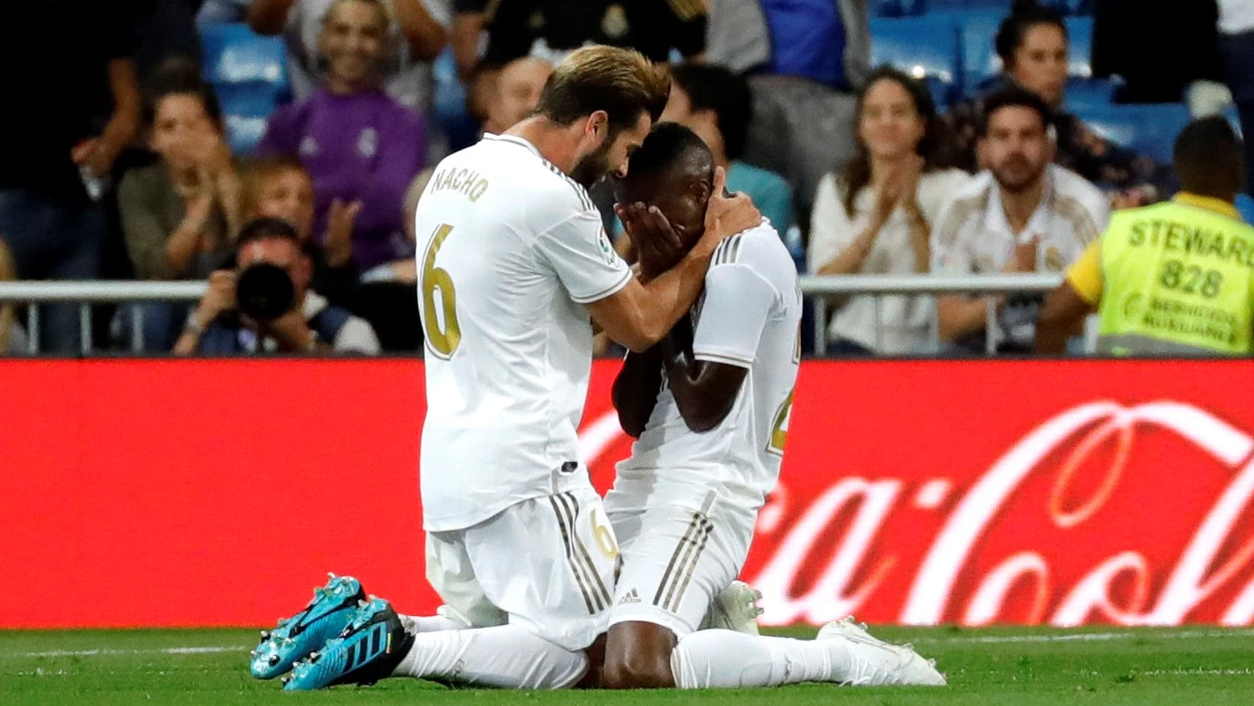 Vinícius Junior llora tras su gol ante Osasuna