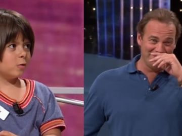 Alba, una niña de cinco años, y Bertín Osborne en un programa