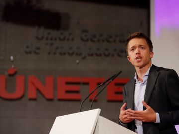 El portavoz de Más Madrid en el Parlamento regional, Íñigo Errejón, este miércoles, durante su intervención en la asamblea convocada por el partido. El portavoz de Más Madrid en el Parlamento regional, Íñigo Errejón, este miércoles, durante su intervención en la asamblea convocada por el partido.