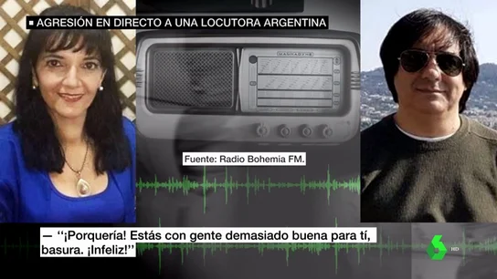 Brutal agresión a una locutora de radio en pleno directo: "¿No te crees que te voy a hacer mierda?" Brutal agresión a una locutora de radio en pleno directo: "¿No te crees que te voy a hacer mierda?"