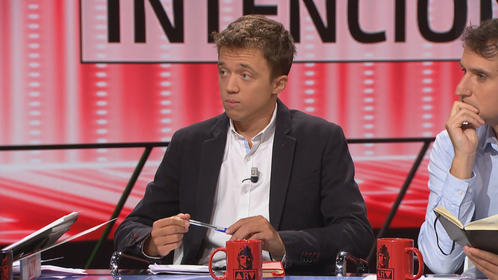 Íñigo Errejón en el plató de Al Rojo Vivo