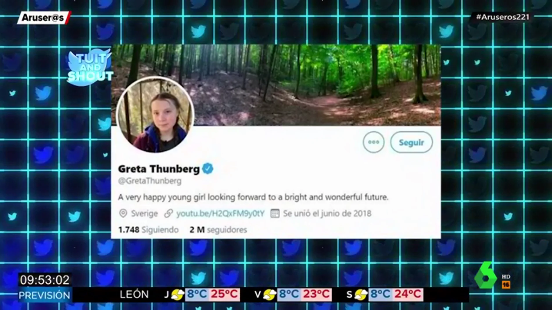 Greta Thunberg 'trolea' a Donald Trump en su perfil de Twitter