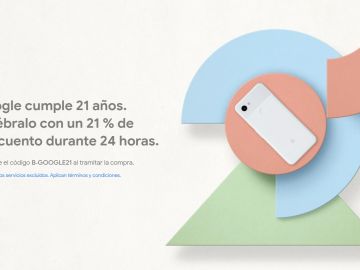 Descuentos de Google por su 21 aniversario Descuentos de Google por su 21 aniversario