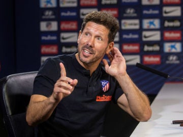 Simeone, en rueda de prensa Simeone, en rueda de prensa