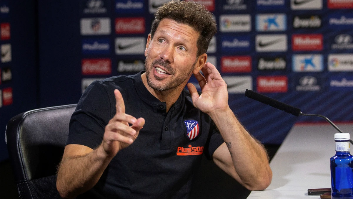 Simeone, en rueda de prensa