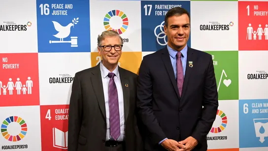 Bill Gates y Pedro Sánchez Bill Gates y Pedro Sánchez