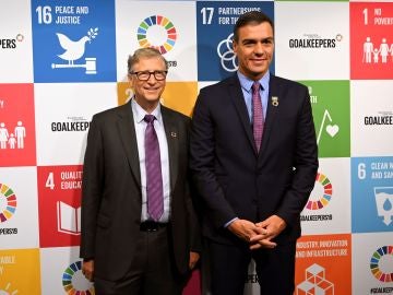 Bill Gates y Pedro Sánchez Bill Gates y Pedro Sánchez