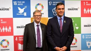 Bill Gates y Pedro Sánchez