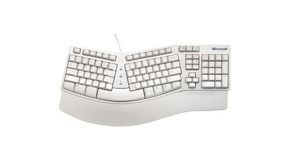 El mítico teclado ergonómico de Microsoft