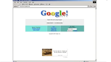 Primera página de inicio de Google