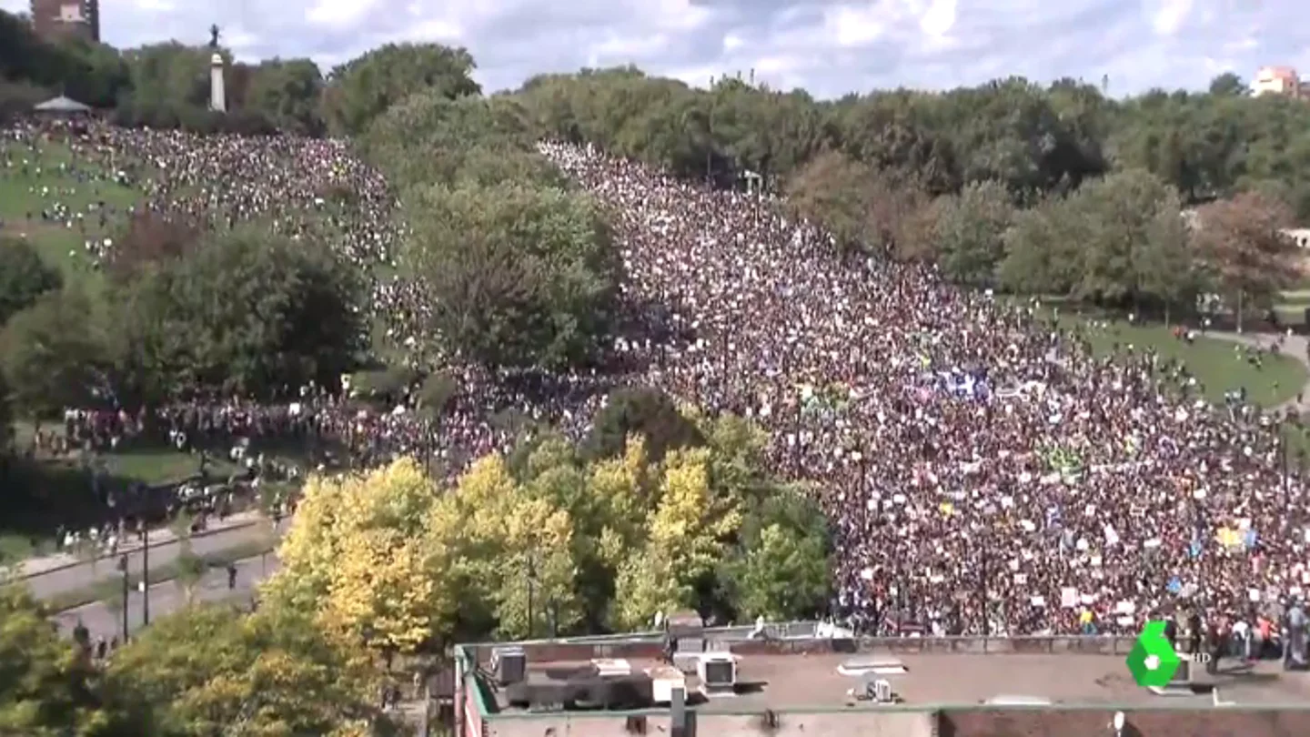 Imagen de una manifestación por la emergencia climática Imagen de una manifestación por la emergencia climática